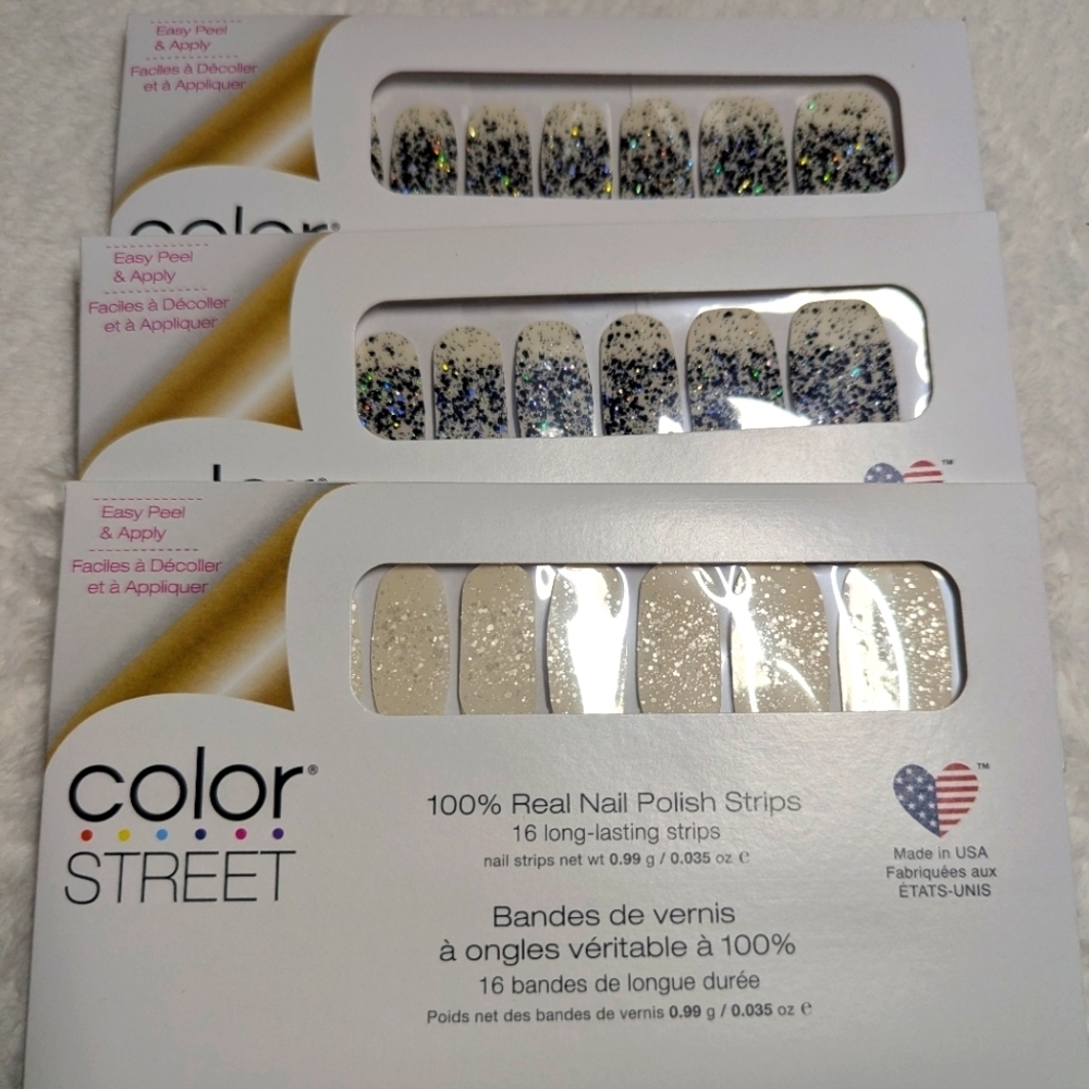 NWT Color Street Nail Polish Strips - QTY 3 Sets - Picture 2 of 6
